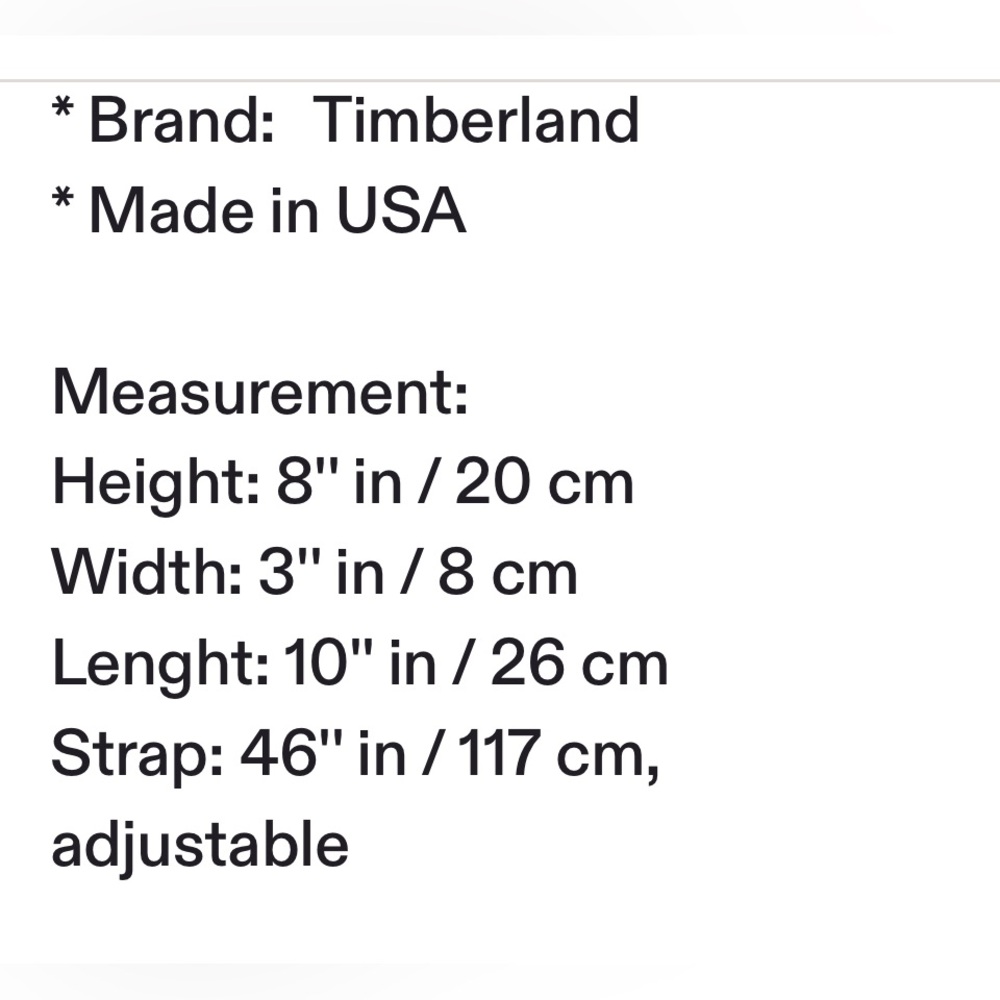 TIMBERLAND LEATHER SACHEL BAG vintage - Picture 10 of 10